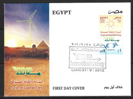 EGYPTE. N°2121 De 2012 Sur Enveloppe 1er Jour. Energie Renouvelable. - Otros & Sin Clasificación