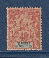 Saint Pierre Et Miquelon - YT N° 68 * - Neuf Avec Charnière - 1892 - Used Stamps