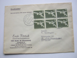 1975 , 5 Pfg. Technik , 6  Mal Auf Drucksache  Aus BERLIN Nach Dänemark - Covers & Documents