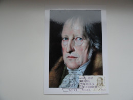 CARTE MAXIMUM CARD MAXIMUMKARTE G.W. FRIEDRICH HEGEL OSI STUTTGART  ALLEMAGNE - 2001-…