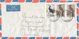 Zambia Air Mail Cover Sent To Denmark 15-10-1988 Topic Stamps BIRDS - Zambie (1965-...)