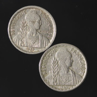 Indochine / Indochina, Lot (2) 10 Centimes : 1939 & 1941-S - Lots & Kiloware - Coins