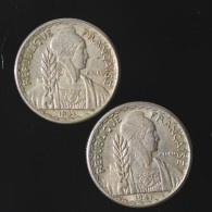 Indochine / Indochina, Lot (2) 10 Centimes : 1941-S & 1941-S - Mezclas - Monedas