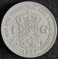 Netherlands 1 Gulden 1922 (Silver) - 1 Florín Holandés (Gulden)