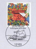 Germany 2003 ⁕ Der Ländliche Hausbriefkasten Mi.2368 ⁕ FDC Folder - Erstausgabe / Ersttagsstempel - 2001-2010