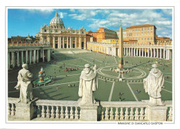 CPSM Format Spéciale-Roma-Piazza San Pietro-Beau Timbre       L2590 - San Pietro