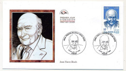 FRANCE - 1 Env FDC Soie - Jean Pierre Bloch - 6/11/2001 Paris - 2000-2009