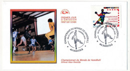 FRANCE - Env. FDC 3,00F/0,46e 17e Championnat Du Monde De Handball - 44 Nantes - 20/01/2001 - 2000-2009