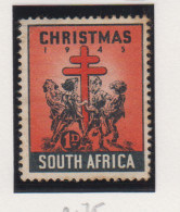 Zuid-Afrika Kerstvignet Jaar 1945 In Engelse Taal - Altri & Non Classificati