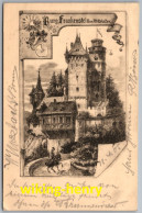 Mühltal Nieder Beerbach - S/w Burg Frankenstein Im Mittelalter - Künstlerkarte Emil Maurer Coburg - Odenwald