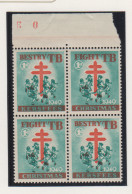 Zuid-Afrika Kerstvignet Jaar 1949  2 Paartjes In Blok Van 4 - Other & Unclassified