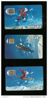 Carta Telefonica Francia - Serie 3 Pezzi Sport Invernali - Sport