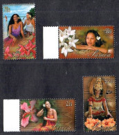 Samoa 2004 Various Women And Flowers 4V MNH - Samoa