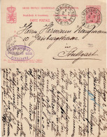 LUXEMBOURG 1894 POSTCARD SENT  FROM LUXEMBOURG VILLE TO STUTTGART - Stamped Stationery