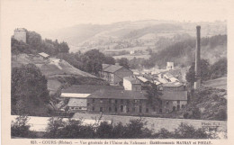 COURS-LA-VILLE -69- Vue Générale De L' Usine Valissant : Etablissement MATRAY Et POIZAT - A 17483/84 - Cours-la-Ville