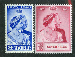 8190 BCXX 1948 Seychelles Scott # 151-52 MLH* (offers Welcome) - Seychelles (...-1976)
