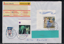 LOT RFA  058   BRIEF EINSCHREIBEN ZEULENRODA  03/02/00 - R- Und V-Zettel