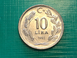 Münze Münzen Umlaufmünze Türkei 10 Lira 1982 - Turquie