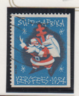 Zuid-Afrika Kerstvignet Jaar 1954 In Afrikaanse Taal Uit Boekje (rechts En Onder Ongetand) - Altri & Non Classificati