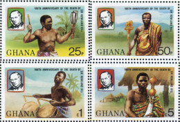 317284 MNH GHANA 1980 100 ANIVERSARIO DE LA MUERTE DE SIR ROWLAND HILL - Ghana (1957-...)