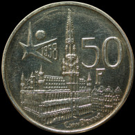 LaZooRo: Belgium 50 Francs 1958 UNC - Silver - 50 Frank