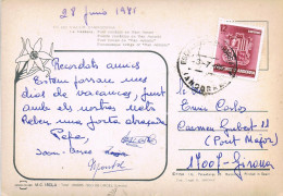 53740. Postal ESCALDES ENGORDANY (Andorra Española) 1985. Vistas De La MaSSANA, PONT ROMANIC - Covers & Documents