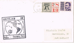 53742. Carta NORFOLK (VA)  USA 1973. Space, U.S. Navy SKYLAB II - Lettres & Documents