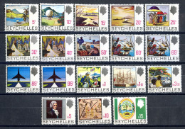 8195 BCXX 1969-72 Seychelles Scott # 247-71 MNH** Cv$40 - Seychellen (...-1976)