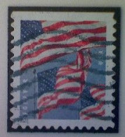 United States, Scott #5659, Used(o) Booklet, 2022, Flag Definitive, (58¢) Forever - Used Stamps