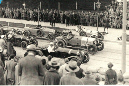 Départ De Grand Prix De Lwów  (Lviv) 1930  - Bugatti T35 (Potocki)- Austro-Daimler (Liefeldt)  -  15x10cms  PHOTO - Grand Prix / F1