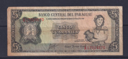 PARAGUAY - 1963 5 Guaranies Circulated Banknote - Filippijnen