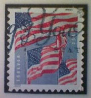 United States, Scott #5659, Used(o) Booklet, 2022, Flag Definitive, (58¢) Forever - Usati