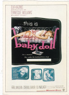 CINEMA - BABY DOLL, LA BAMBOLA DI CARNE - 1956 - PICCOLA LOCANDINA CM. 14X10 - Bioscoopreclame