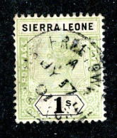 8208 BCXX 1896 Sierra Leone Scott # 43 Used Cv$22.50 - Sierra Leona (...-1960)