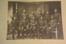 C2 Ancienne Photo Avec Des Musiciens Jean Vanhaeke Brugges - Guerra, Militari