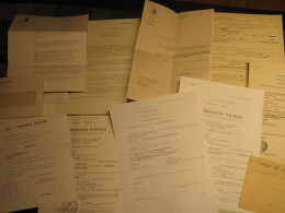Lot Documents Officiels Activités D'installateur De Chauffage Et électricité Claude Desplanques Seilles Andenne 1960-89 - 1950 - ...