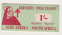 Zuid-Afrika Kerstvignet Jaar 1958  3 Paartjes In Afrikaans Of Engels In Boekje(onvolledig Boekje) - Andere & Zonder Classificatie