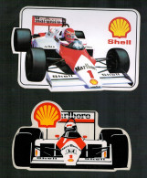 Lot De 2 Autocollants - Stickers - Formule 1 - ( McLaren Et Honda ) - Car Racing - F1