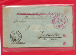 Pli De Prisonnier Allemand Au Japon Pour La France  (( Alsace  67 )) En 1913 - Documenti