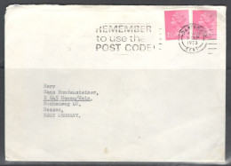 Great Britain - United Kingdom. Stamp Sc. 626 On Letter, Sent From Dartford On 3.09.1973 - Brieven En Documenten