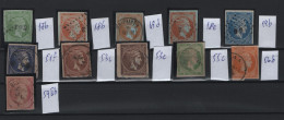 GREECE 1862- 1886 LARGE HERMES HEAD COLLECTION OF 11 DIFFERENT USED STAMPS  HELLAS CATALOGUE VALUE EURO 215.00 - Usati