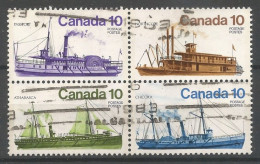 Canada 1976 Ships 4-block Y.T. 618/621 (0) - Usados