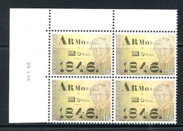 BE   2664  XX   ---  Armonaque De Mons  --  Bloc De 4 Coin De Feuille  --  Parfait état - Dated Corners