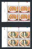 BE   2602 - 2603  XX   ---  Série Artistique  --  Blocs De 4 Coin De Feuille  --  Parfait état - Datiert