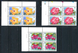 BE   2589 - 2591  XX   ---  Floralies Gantoises  --  Blocs De 4 Coin De Feuille  --  Parfait état - Hoekdatums
