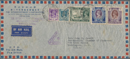 Birma / Burma / Myanmar: 1941 Air Mail Envelope From Rangoon To The U.S.A. With - Myanmar (Birmanie 1948-...)