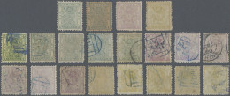 China: 1885/88, Small Dragon, Group Of Unused Mint (4) And Used (16) On Large St - 1912-1949 Republik