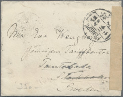 China: 1915, Cover Addressed To Sweden Bearing Seven Junk First Peking Printing - Cartas & Documentos