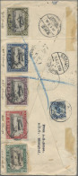 China: 1929, Biplane Airmails 2nd Issue 15 C.-90 C. Cpl. Set With 1926 Junks 10 - Covers & Documents