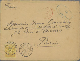 China - Foreign Offices: France, 1886 (Sept 9) Official Cover Initially Sent Fre - Autres